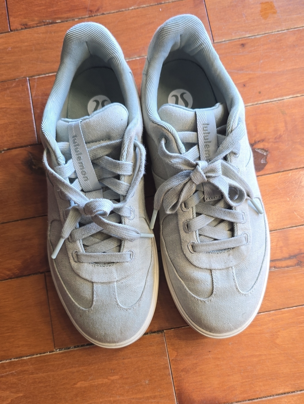 lululemon athletica Womens Light Sage Green Canvas Sneakers